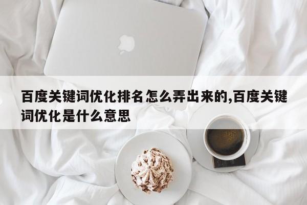 百度关键词优化排名怎么弄出来的,百度关键词优化是什么意思