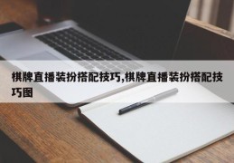 棋牌直播时尚装扮搭配指南与技巧图解