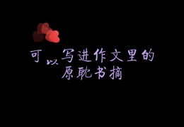 书摘文案攻略，如何打造热门书摘文案并带上书名推荐（超短版）